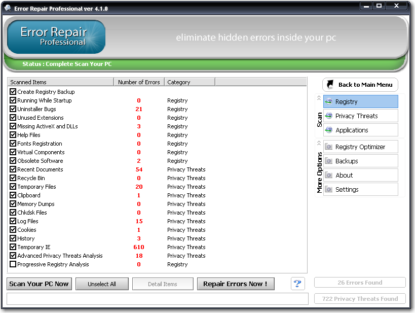 Error Repair Professional 4.1.0