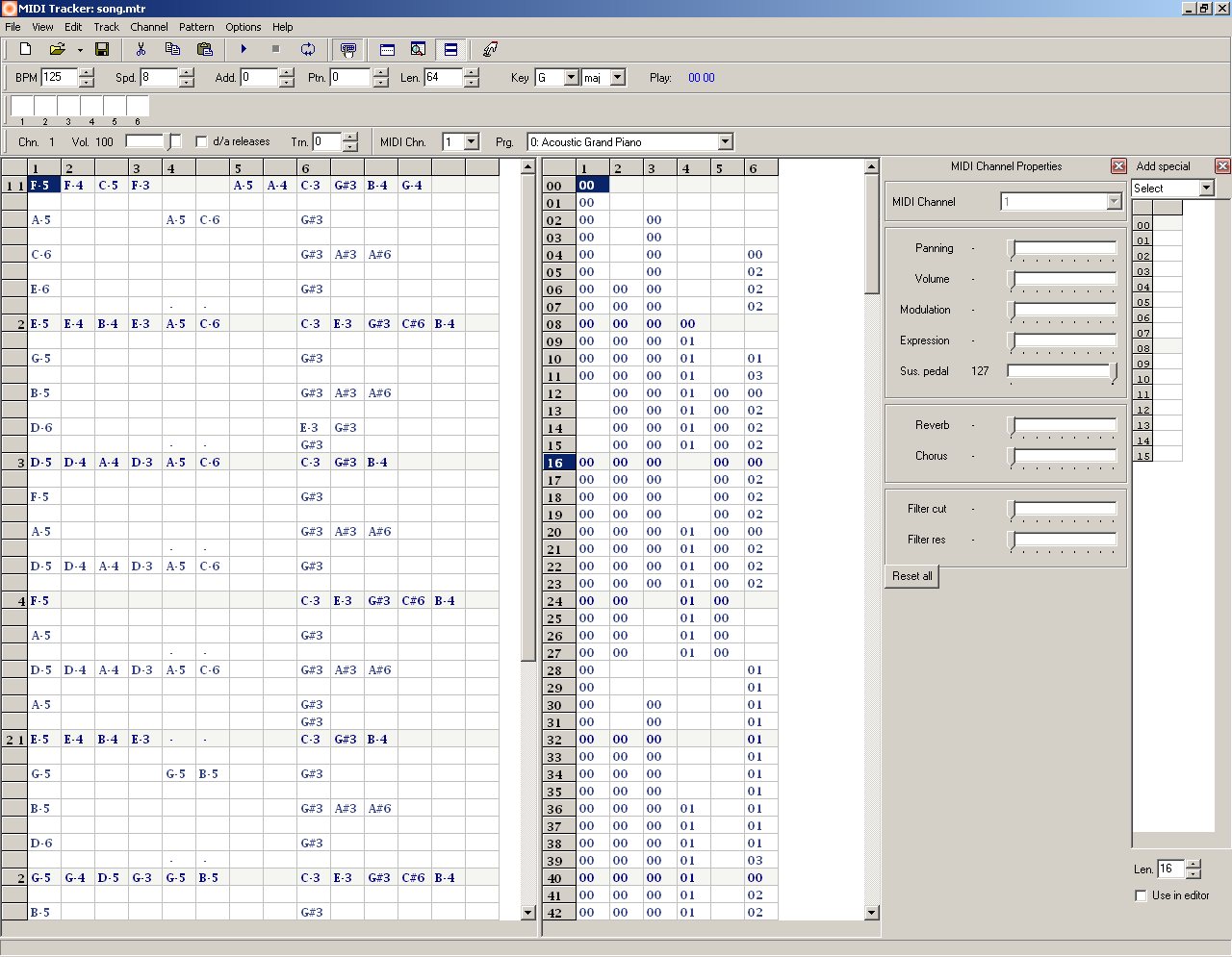 RF1 Systems Midi Tracker 1.4.8