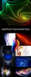 Stock Photo - Color Fractal Abstract Backgrounds 3