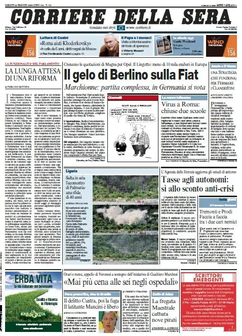 Il Corriere della Sera (23-05-09)