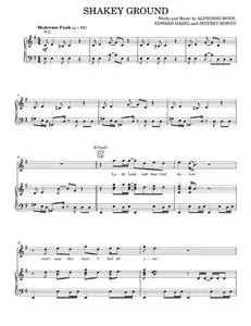 Shakey Ground - Elton John, The Temptations (Piano-Vocal-Guitar)