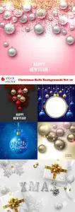 Vectors - Christmas Balls Backgrounds Set 16