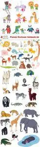 Vectors - Funny Cartoon Animals 50