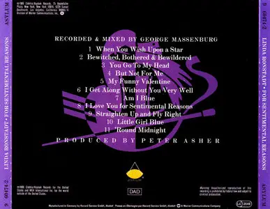 Linda Ronstadt – For Sentimental Reasons (1986)(Asylum)(Re-Up)