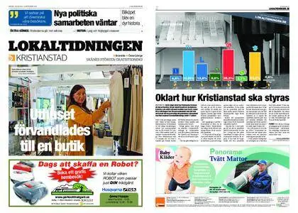 Lokaltidningen Kristianstad – 15 september 2018