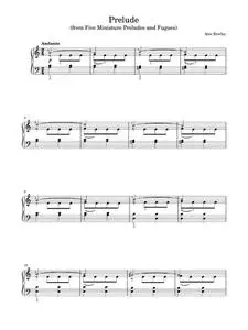 Prelude (from Five Miniature Preludes And Fugues) - Alec Rowley (Piano Solo)