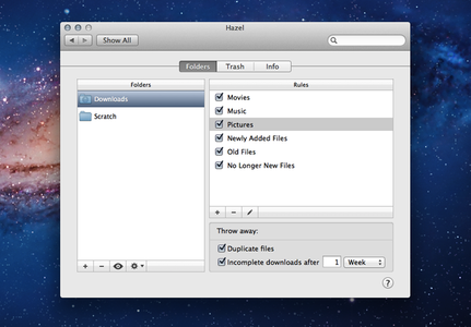 Hazel v3.2.3 (Mac OS X)