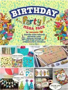 CreativeMarket - Birthday Party MEGA PACK!