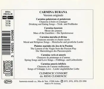 René Clemencic, Clemencic Consort - Carmina Burana [3CDs] (1990)