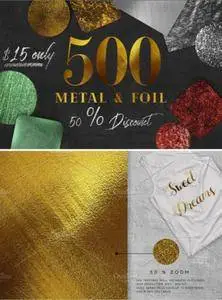 CreativeMarket - Huge Gold foil Textures Bundle