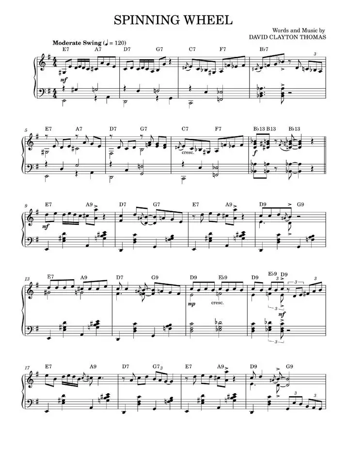 Spinning wheel Blood, Sweat & Tears (Piano Solo) / AvaxHome