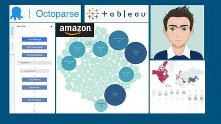 Web Scraping Amazon without Coding and Tableau Visualization