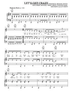 Let's Get Crazy - Hannah Montana, Hannah Montana Movie, Miley Cyrus (Piano-Vocal-Guitar)