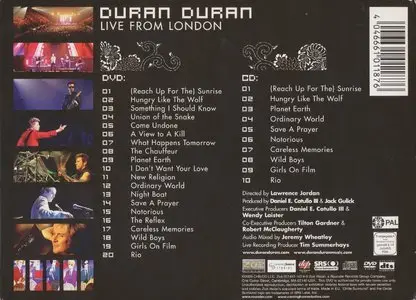 Duran Duran - Live From London (2005) [CD+DVD] {CHS Deluxe Edition}