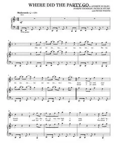 Where did the party go - Fall Out Boy (Piano-Vocal-Guitar)