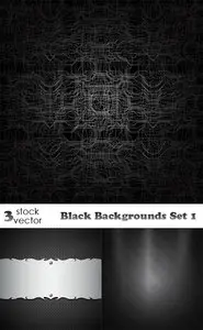 Vectors - Black Backgrounds Set 1