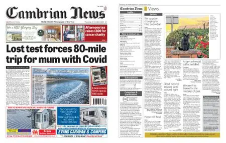 Cambrian News Arfon & Dwyfor – 23 October 2020