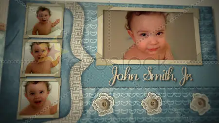 Baby Boy Scrapbook - Project for After Effects (Revostock)