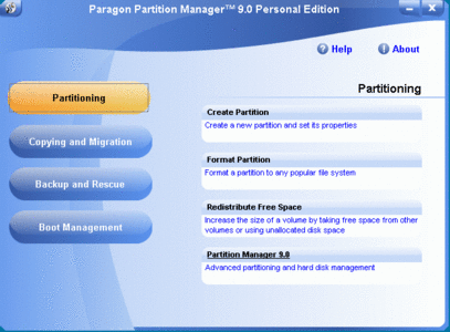  Paragon Partition Manager Professional 9.1