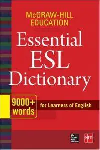 Education Essential ESL Dictionary: 9,000+ Words for Learners of English