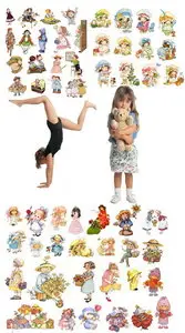 Little Girls Clipart