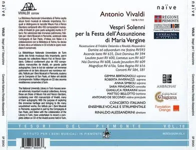 Rinaldo Alessandrini, Concerto Italiano - Antonio Vivaldi: Vespri per l'Assunzione di Maria Vergine (2008)