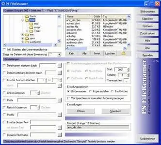 PS FileRenamer ver. 2.70