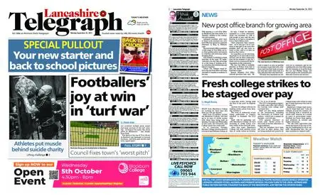 Lancashire Telegraph (Burnley, Pendle, Rossendale) – September 26, 2022