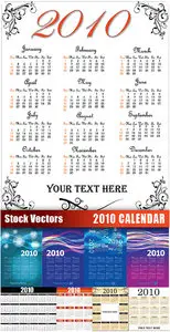 2010 Vector Calendar