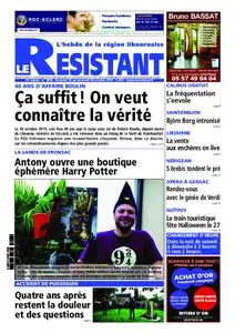 Le Journal Le Résistant - 26 octobre 2019