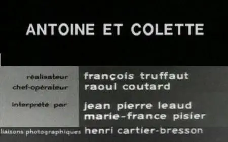 François Truffaut-Antoine et Colette (1962)