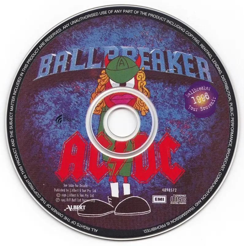 AC/DC - Ballbreaker (1995) 1996 Australian Ballbreaker Tour Souvenir.
