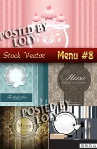 Restaurant menus #8 - Stock Vector