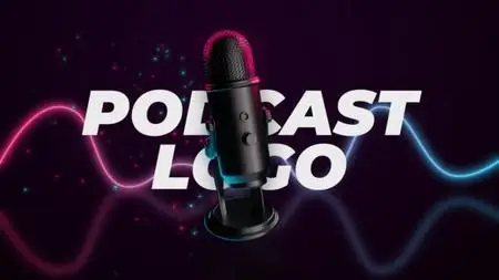 Podcast Microphone Logo Reveal 50894748