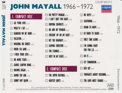 John Mayall - 1966-1972 (1990) {1994, Reissue} Re-Up
