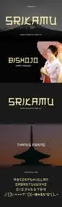 Srikamu - Modern Japanese Style Font