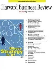 Harvard Business Review February 2007
