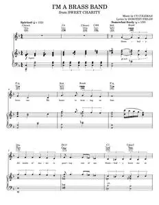 I'm A Brass Band - Cy Coleman, Dorothy Fields, Sweet Charity Musical (Piano-Vocal-Guitar)