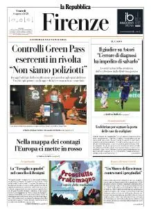 la Repubblica Firenze - 6 Agosto 2021