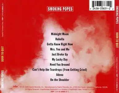 Smoking Popes - Born To Quit (1994) {Capitol Records CDP 724383383122 rel 1995}