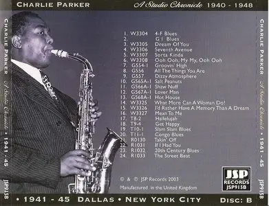 Charlie Parker - A Studio Chronicle 1940-1948 (2003)