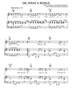 Oh, What A World - Daniel Tashian, Kacey Musgraves (Piano-Vocal-Guitar)