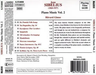 Jean Sibelius - Piano Music Vol. 2 - Havard Gimse (2000) {Naxos 8.554808}