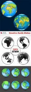 Vectors - Creative Earth Globes