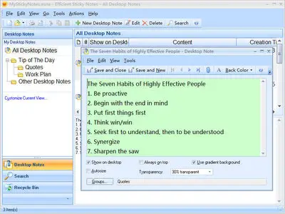 Efficient Sticky Notes 3.81.383 Multilingual + Portable