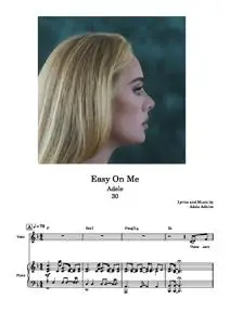 Adele - Easy On Me (Piano + Vocal)