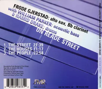 Frode Gjerstad with William Parker & Hamid Drake - On Reade Street (2008) {FMR}