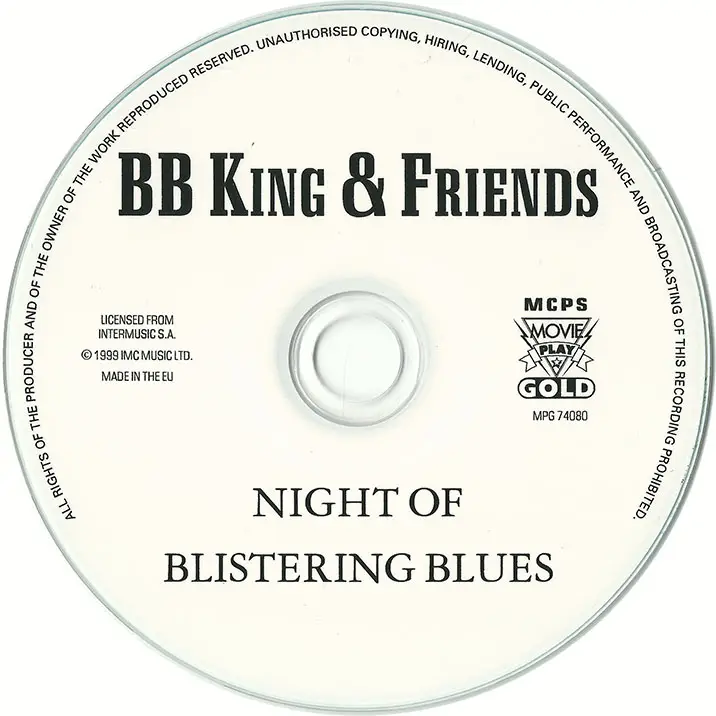 B.B. King & Friends - A Night Of Blistering Blues (2005) Recorded 1987 ...