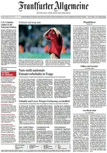 Frankfurter Allgemeine Zeitung vom Montag, 21. Mai 2012