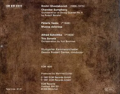 Shostakovich / Vasks / Schnittke - Dolorosa (1997) {ECM 1620}